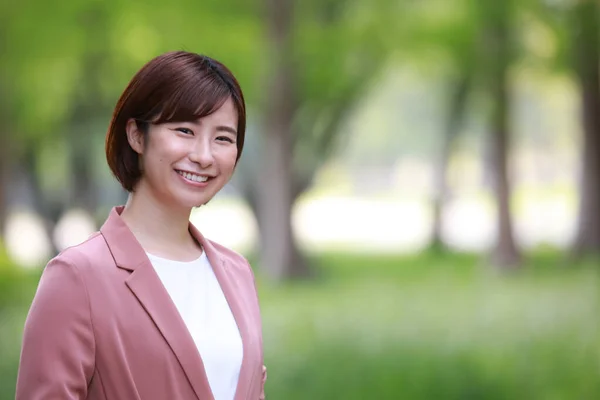 Portrait Beautiful Asian Young Woman — Stock Photo, Image