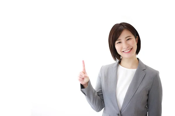 Young Beautiful Asian Woman Studio Background — Stock Photo, Image