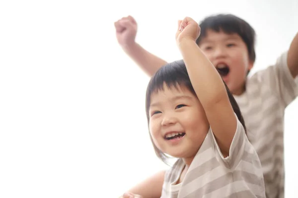 Asiático Menino Menina Jogar Juntos — Fotografia de Stock