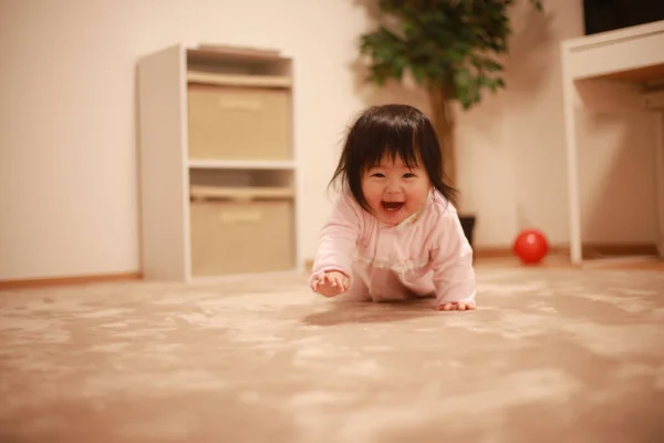 Bonito Asiático Criança Menina — Fotografia de Stock