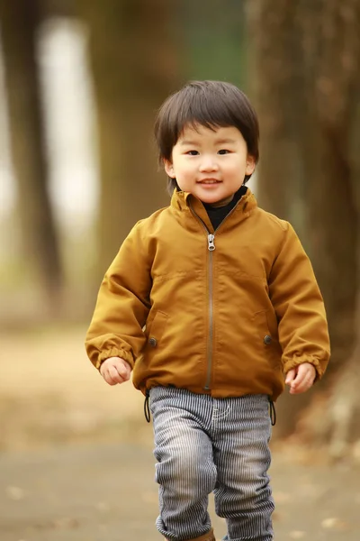 Cute Little Boy Park — Stock Photo, Image