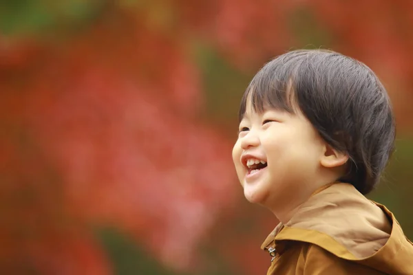 Portrét Roztomilý Chlapec Asijské — Stock fotografie