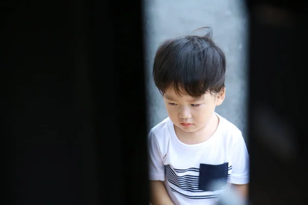 Portrét Roztomilý Chlapec Asijské — Stock fotografie