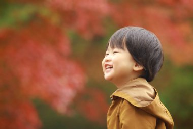 şirin Asyalı çocuk portresi