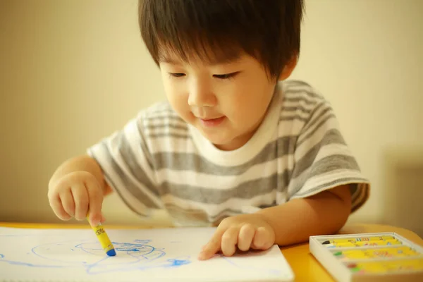 Imagen Niño Dibujando — Foto de Stock