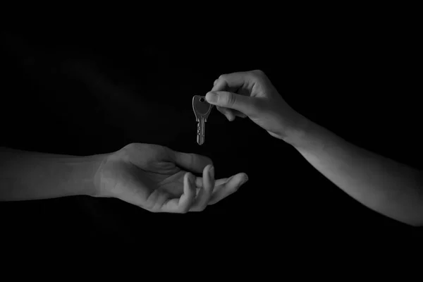 Hand Handing Master Key — Stock Photo, Image