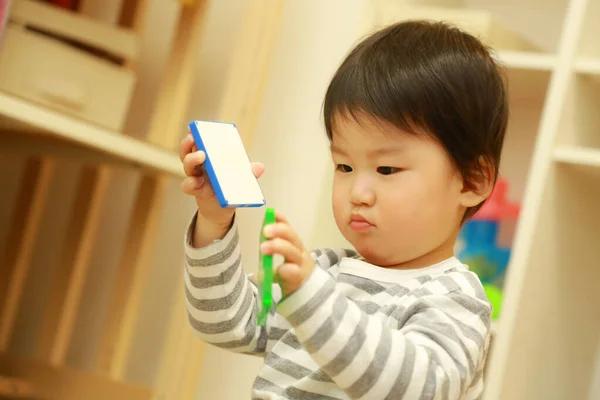 Portrait Cute Asian Boy — Stock Photo, Image