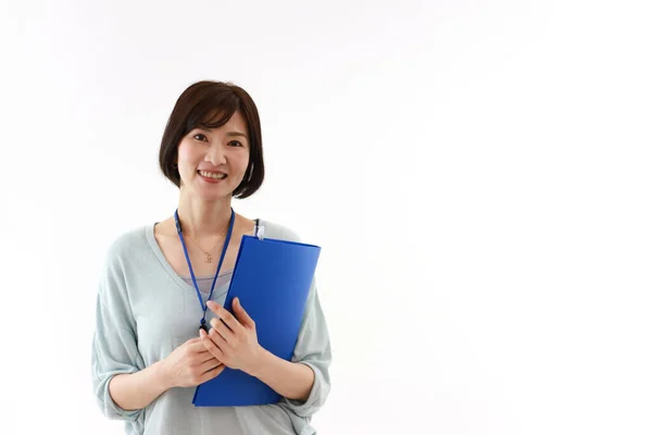 Female Office Worker File — Stock Photo, Image