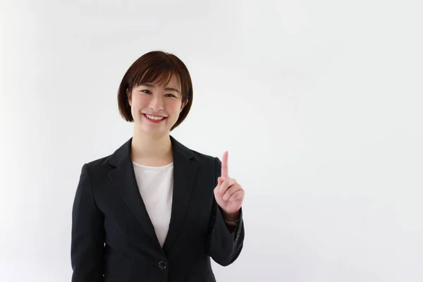 Smiley Female Office Worker — Stock Photo, Image