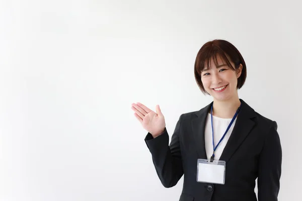 Smiley Female Office Worker — Stock Photo, Image