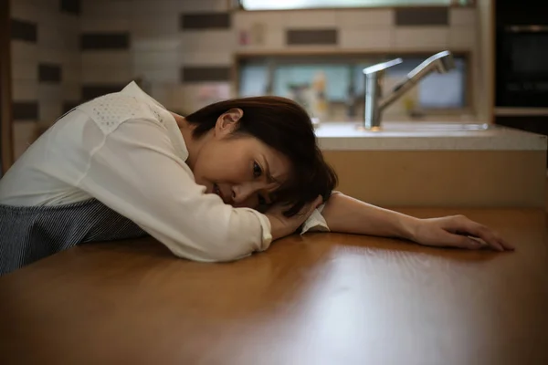 Obraz Kobiety Która Czuje Się Zmęczona — Zdjęcie stockowe