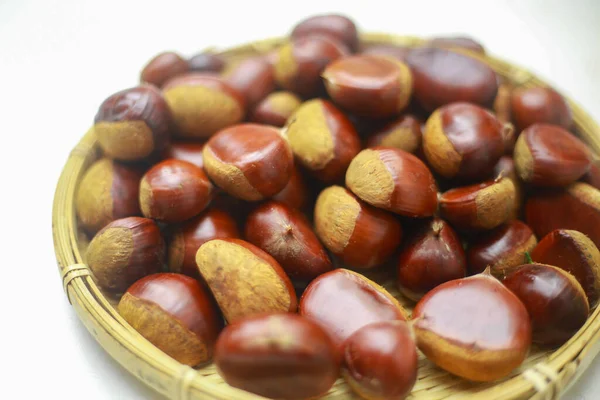 Chestnuts Colander — Stock Photo, Image