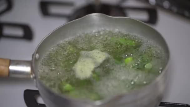 煮沸的芦笋图像 — 图库视频影像