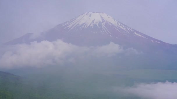 Fuji Escondido Niebla — Vídeos de Stock