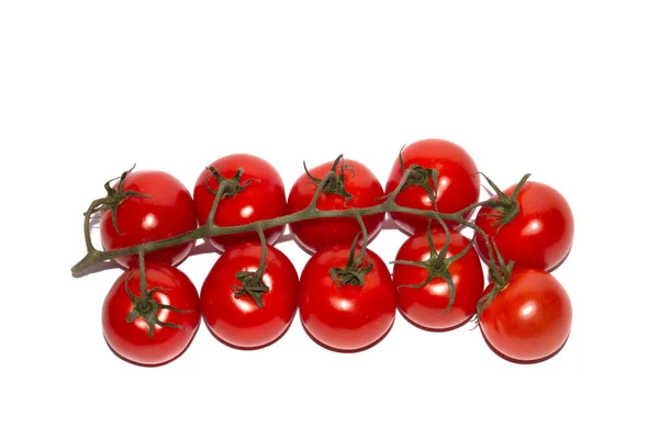 Kirschtomaten Auf Weißem Hintergrund — Stockfoto