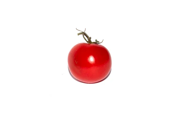 Pomidory Wiśniowe Białym Tle — Zdjęcie stockowe