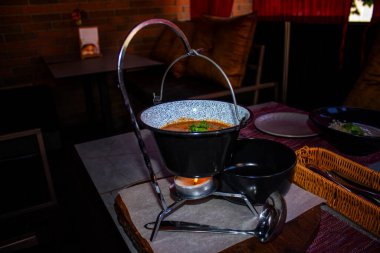 Soup Bograch with beautiful serving