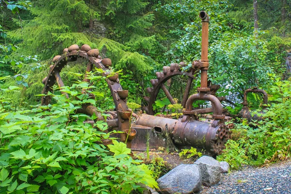 An abandoned gold panning device in Juneau Alaska