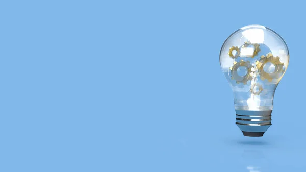 Ampoule Équipement Pour Idée Concept Entreprise Rendu — Photo