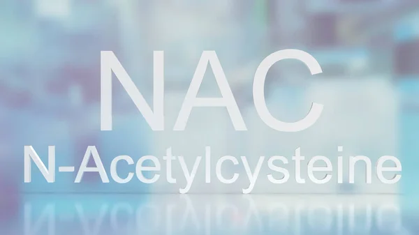 Word Nac Acetylcysteine Medical Sci Concept Rendering — Stock Photo, Image