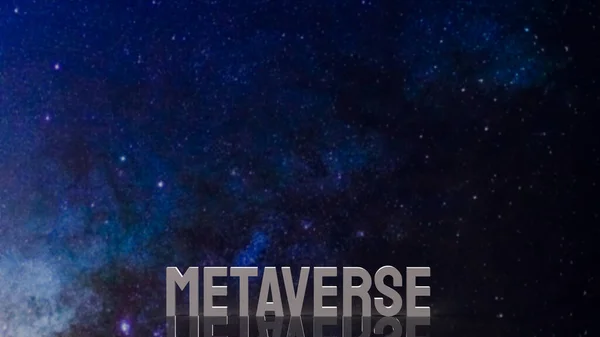 Metaverse Sur Espace Pour Technologie Concept Entreprise Rendu — Photo