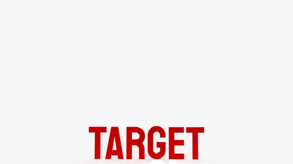 Red Target Word Chess White Background Business Concept Rendering — Stock Photo, Image