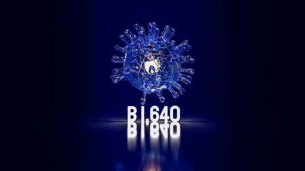 Вірус 640 Медичної Або Наукової Концепції Рендеринга — стокове фото