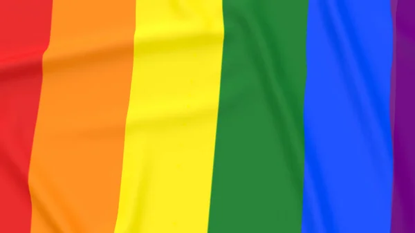 Multi Color Flag Lgbtq Transgender Concept Rendering — Stock Photo, Image