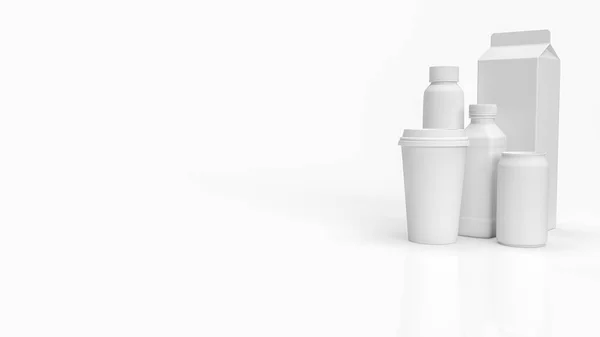 Imballaggio Plastica Può Sfondo Bianco Eco Cambiamento Climatico Concetto Rendering — Foto Stock