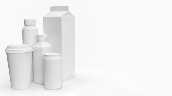 Embalaje Plástico Puede Sobre Fondo Blanco Para Eco Cambio Climático — Foto de Stock