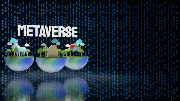 Metaverse Simulator Earth Technology Business Concept Rendering — Stock Photo, Image