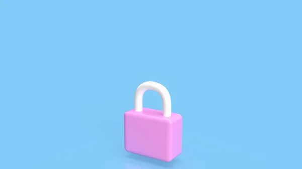 Розовый Мастер Ключ Рендеринга Концепции Безопасности — стоковое фото