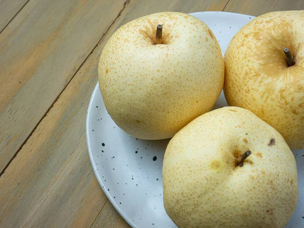 Poire Douce Chinoise Fraîche Pour Nourriture Santé Concept — Photo