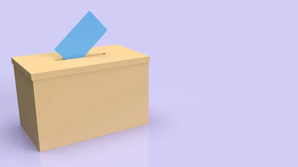 Boîte Vote Pour Concept Élection Rendu — Photo