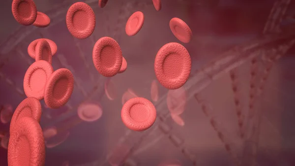 Komórki Krwi Sci Lub Koncepcji Edukacji Renderowania — Zdjęcie stockowe