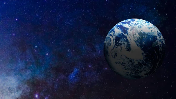 ビジネスや科学の概念のための空間での地球3Dレンダリング — ストック写真