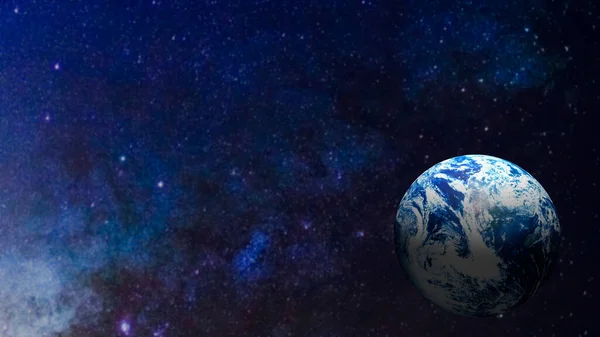 ビジネスや科学の概念のための空間での地球3Dレンダリング — ストック写真