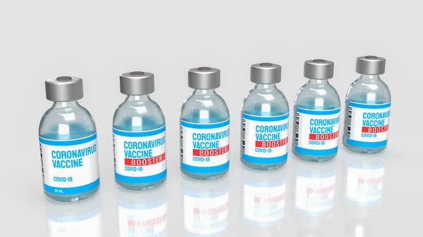 Бутылки Вакцины Covid19 Omicron Концепции Рендеринга — стоковое фото