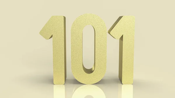 101 Χρυσός Αριθμός Για Αρχάριο Έννοια Απόδοση — Φωτογραφία Αρχείου