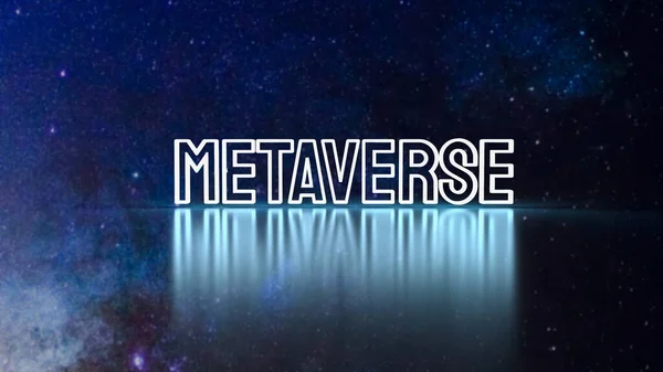 Metaverse Grow Space Business Technology Concept Rendering — ストック写真