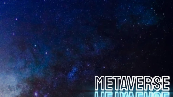 Metaverse Grow Space Business Technology Concept Rendering — Zdjęcie stockowe
