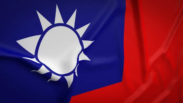 Taiwan Flag Business Document Concept Rendering — 图库照片