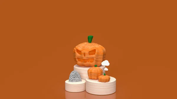 Pumpkin Halloween Concept Rendering — Stock fotografie