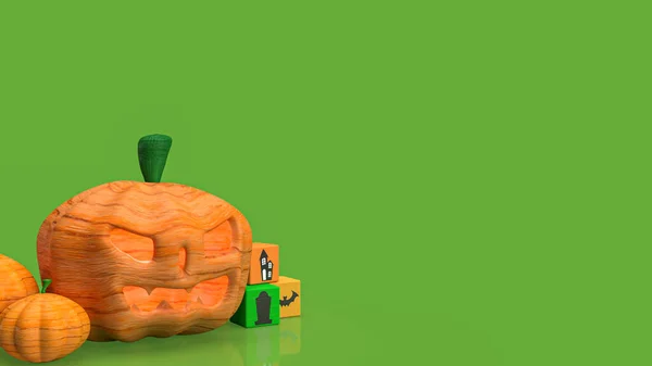 Dynia Halloween Dla Koncepcji Wakacje Renderowania — Zdjęcie stockowe