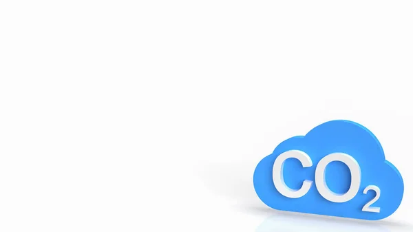 Co2 Cloud Voor Ecologisch Ecologisch Concept Rendering — Stockfoto