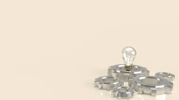 Glödlampa Och Utrustning För Kreativt Eller Idémässigt Rendering — Stockfoto