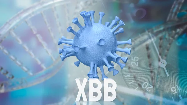 virus covid  xbb type image for sci or medical concept 3d rendering