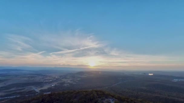 Telstra kulesinden Canberra şehir manzarası — Stok video