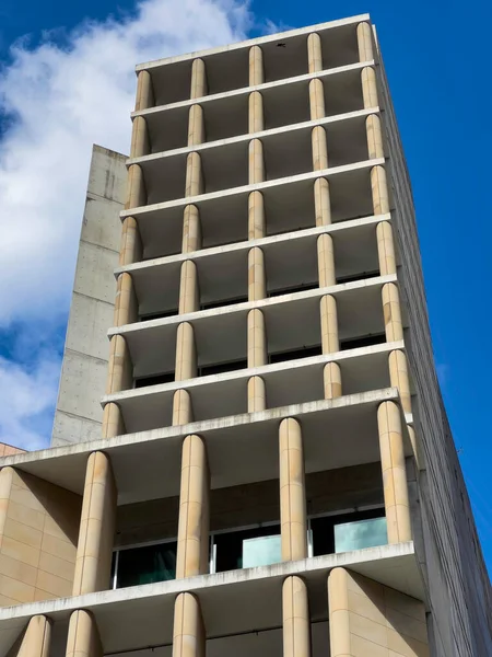 Patterned structure of a modern building Stock Picture