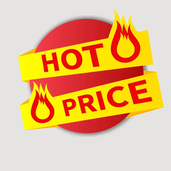 Sticker Sale Flame — Stock Vector